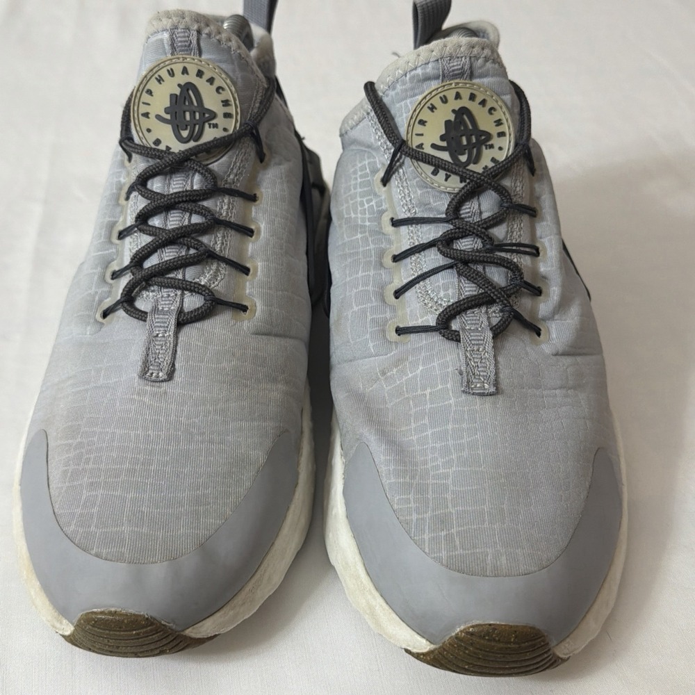 Nike W Air Huarache‎ Run Ultra Women's Size 9 Gray Black 819151013 Gym Shoes Fit - Picture 14 of 16